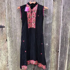 Oriental embroidered dress